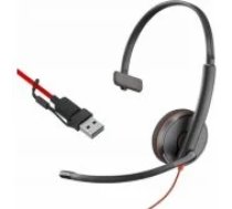 HP Poly Headset 8X214A6 / Blackwire 3210 Black austiЕ†as