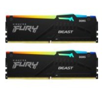 Kingston Fury Beast RGB Black 2x8GB DDR5 5600MHz DIMM KF556C40BBAK2-16 operatīvā atmiņa