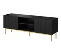 Cama MEBLE PAFOS Golden Steel Frame 150x40x60cm Matte Black Mēbeles