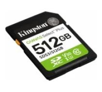 Kingston Canvas Select Plus SDXC 512GB Class 10 SDS3/ 512GB atmiņas karte
