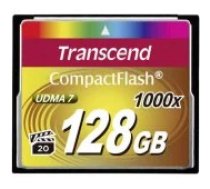 Transcend 128GB Compact Flash 1000x atmiņas karte