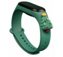 Fusion Accessories Xiaomi Mi Band 3/ 4 Green Xmas Christmas Tree 2 Siksniņa