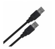 Lanberg Cable USB-A M/ M 2.0 1m black vads