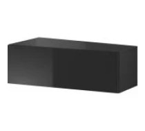 Cama MEBLE VIGO SLANT 90 90x40x30 Black/ Black Gloss Mēbeles