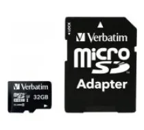 Verbatim Pro Micro SDHC 32GB Class 10 UHS-I atmiņas karte