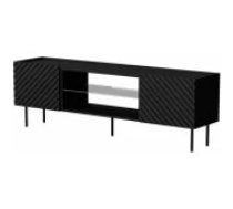 Cama MEBLE LUCCA EF 180x40x59 Black Mēbeles