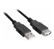 Sharkoon Extension cable USB 2.0 black 0,5m vads