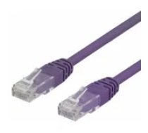 Deltaco U/ UTP Cat6 patch cable (TP-603P) Purple aksesuārs