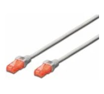 DIGITUS CAT 6 UTP Patch Cable 0,5m Grey aksesuārs
