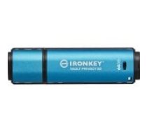 Kingston 64GB IronKey Vault Privacy 50 USB 3.2 Blue USB flash