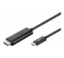 Goobay 77528 USB 3.1 Type-C to High-Speed HDMI adapter cable, 1.8 Black aksesuārs