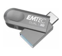 Emtec 32GB D280 Dual USB-A / USB-C 3.2 Silver USB flash