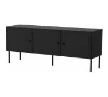 Cama MEBLE PALAZZO BIS 151x40x60 Black Matt Mēbeles