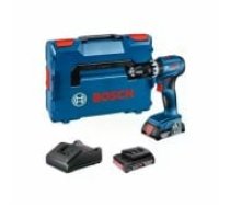 Bosch GSB 18V-45 2x 2.0Ah, GAL 18V-20, L-boxx Urbjmašīna