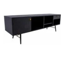 Evelekt LUXEMBOURG 150x40xH50cm Black Mēbeles