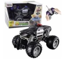 LEAN Toys RC Police Off-Road Vehicle Remote Controlled 1:16 Lights Smoke Rotaļļieta