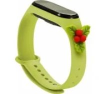 Hurtel Strap Xmas Xiaomi Mi Band 3 / 4 Mistletoe - Green Siksniņa