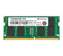 Transcend Green 16GB DDR4 2666MHZ SO-DIMM TS2666HSB-16G operatīvā atmiņa