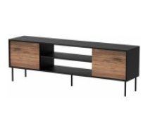 Cama MEBLE CORTINA EF 180x40x60 Black/ Walnut Mēbeles