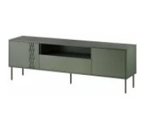 Cama MEBLE TRESSE 180x40x54.5 Matte Green Mēbeles