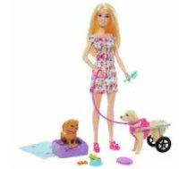 MATTEL Barbie With Puppies аnd Pet Wheelchair Lelle