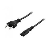 Deltaco Power cord CEE 7/ 16 - IEC C7 1m black aksesuārs