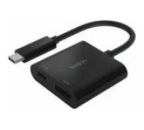 Belkin USB-C to HDMI + Charge Adapter Black lādētājs