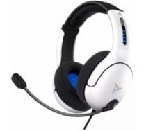 PDP LVL50 PS5/ PS4 White austiņas