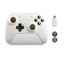 8BitDo Ultimate 2 White for PC/ Switch spēļu kontrolieris