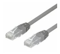 Deltaco Patch cable U/ UTP Cat6 250MHz LSZH 0.3m grey aksesuārs