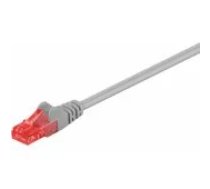 Goobay 95250 CAT 6 patch cable, U/ UTP 0.25 m Grey aksesuārs