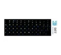 Riff Riff Qwerty keyboard stickers ENG white / RU blue uzlīmes klaviatūrai