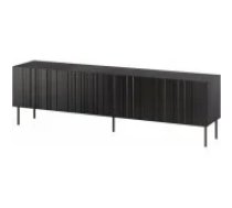 Cama MEBLE ISLA 200x40x60 Mat Black Mēbeles