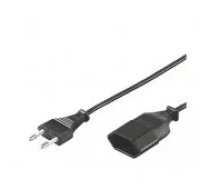 Deltaco Power cable angled CEE 7/ 16 2m Black aksesuārs