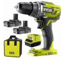 Ryobi Ryobi R18DD3-220S 18 V drill/ driver 2 x 2 Ah battery pack Urbjmašīna