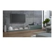 Cama MEBLE LIFE 300x42x35 White/ Grey Gloss Mēbeles