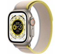 Apple Watch Ultra Cellular 49mm Titanium Case/ Yellow/ Beige Trail Loop M/ L viedpulkstenis