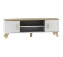 Cama MEBLE LOTTA 2D2K 160x40x53 White/ Sonoma Oak Mēbeles