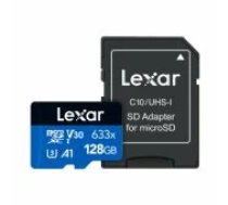 Lexar 128GB microSDXC UHS-I C10 A1 V30 U LSDMI128BB633A atmiņas karte