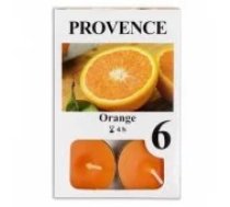 PROVENCE Tealights Orange 6pcs Svece