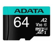 Adata 64GB Premier micro SDXC UHS-I + Adapter atmiņas karte