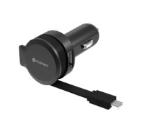 Auto lādētājs PLATINET CAR CHARGER ROLLING CABLE 2.4A Micro USB [44650] PLCRRCC