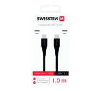 Kabelis Swissten Basic Universāls Quick Charge 3.1 USB-C uz USB-C Uzlādes Kabelis 1m