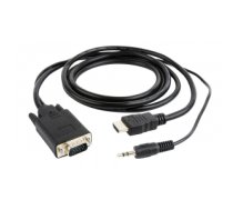 Kabelis Gembird A-HDMI-VGA-03-6 video cable adapter 1.8 m HDMI Type A (Standard) VGA (D-Sub) + 3.5mm Black