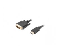 Kabelis Lanberg CA-HDDV-10CC-0018-BK video cable adapter 1.8 m HDMI Type A (Standard) DVI-D Black