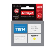 Toneris Activejet AE-1814N Ink cartridge (replacement for Epson 18XL T1814; Supreme; 15 ml; yellow)