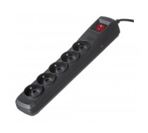 Activejet black power strip with cord ACJ COMBO 5G/5M/BEZP. AUTO/CZ