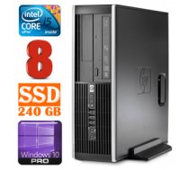 Personālais dators HP 8100 Elite SFF i5-650 8GB 240SSD DVD WIN10Pro