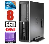 Personālais dators HP 8100 Elite SFF i5-650 8GB 480SSD DVD WIN10Pro