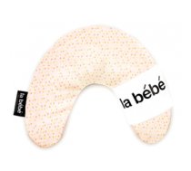 Spilvens La Bebe™ Mimi Nursing Cotton Pillow Art.3325 Dots Orange Atbalsta pakaviņš spilventiņš 19x46cm ceļojumiem